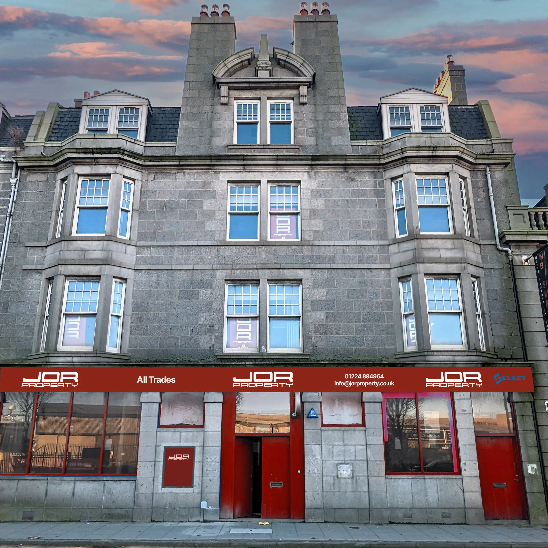Front of JOR Property Head Office in Aberdeen Market Street 184-192