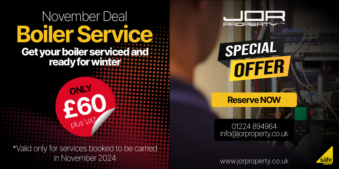 Boiler Service Special offer for november in Aberdeen and shire only £60+vat