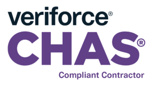 CHAS Compliant Contractor Logo - Showing our commitment to excellence and Industry best practices and acceditations