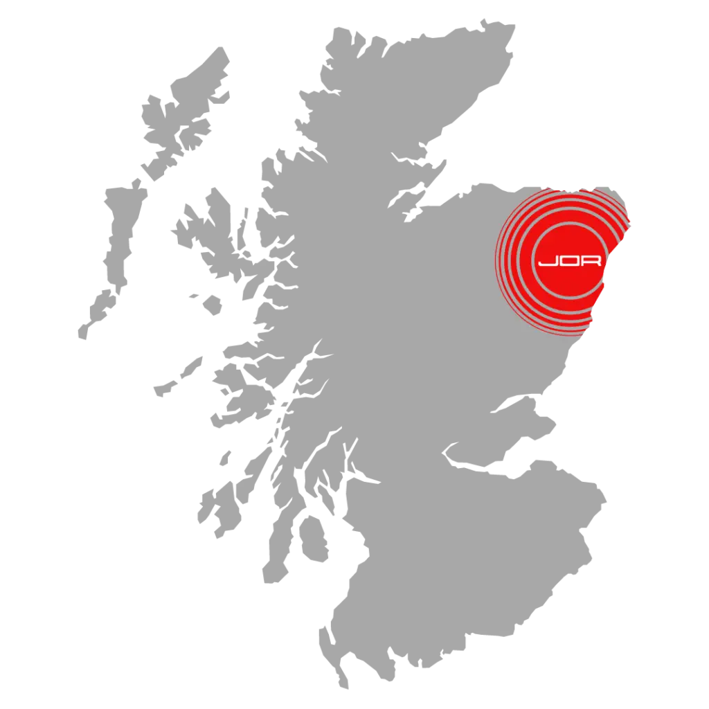Map of Scotland - Property maintenance Aberdeen area - reliable property services